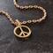 12 Pack: Gold Metal Peace Sign Pendant by Bead Landing™
